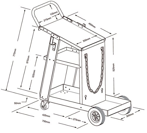 Schweißwagen, Werkstattwagen, Flaschenwagen, Schweißmobil, Schweißgerät Wagen - 2