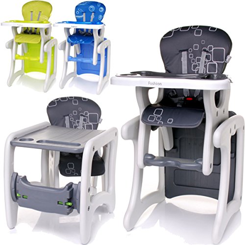 2IN1 High chair / table & chair SET (convertible) baby children 6 months to 6 years) (BLUE)