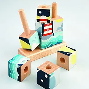 Whale Wooden Cube Puzzle