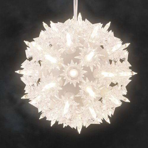 Con più palline da 10 e 40 luci LED, decorazioni natalizie, Bianco