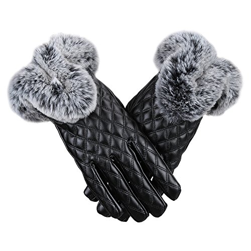 Magic Zone Guantes de Mujer de Invierno de Pantalla Táctil de Lana Guantes a Prueba de Viento Para Mujeres