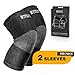 Price comparison product image Modetro Sports Knee Compression Sleeve - Knee Support - Arthritis Knee Brace - Antimicrobial Bamboo Charcoal Fibers - Ideal for Joint Pain, Arthritis, Running and Sports - Men and Women