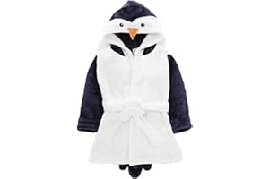 Routefuture Peignoirs de Bain Enfant Vêtements de Nuit Bébé Garçon Fille Peignoir Ultra Doux et Léger Serviette de Bain Capuche, Confortable et Absorbante, Peluche 1-5 Ans