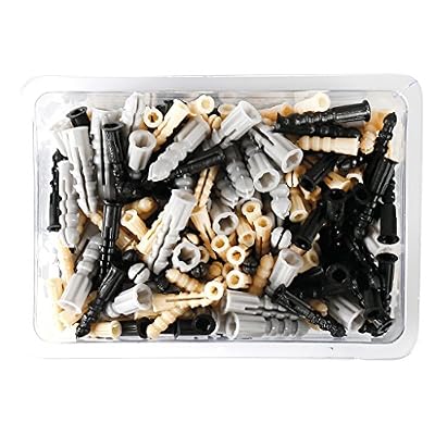 COGEX 85336 Cheville Plastique Assortiment, Gris/Noir/Jaune, Set de 200 Pièces