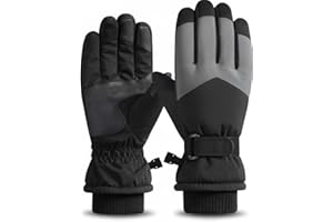 Azonee Winter Ski Gloves, Waterproof and Windproof Touchscreen Snow Gloves for Men Women, Anti-Slip Snowboard Warm Winter Gloves for Cold Weather, Perfect Thermal Protection, 1 Pair