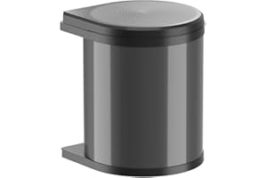 Hailo Abfallsammler 3515071 | Mono Schwenkeimer 15 Liter | Einbau ab 40 cm Unterschrank mit Drehtür | Schwenkautomatik rechts oder links