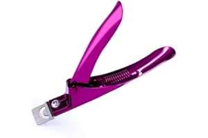 MelodySusie Coupe-Ongles Professionnel en Acier Inoxydable, Coupe Capsule pour les Ongles Acryliques et Faux Ongle, Outil de Manucure pour Salon et Maison. (Bordeaux)