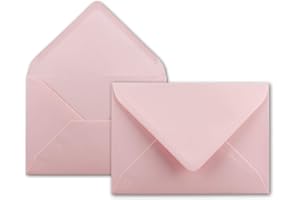 NEUSER PAPIER Neuser - Buste da lettere da 80 g/m² in colori vivaci, formato B6, dimensioni 175 x 125 mm, chiusura adesiva da inumidire 25 Umschläge Rosa