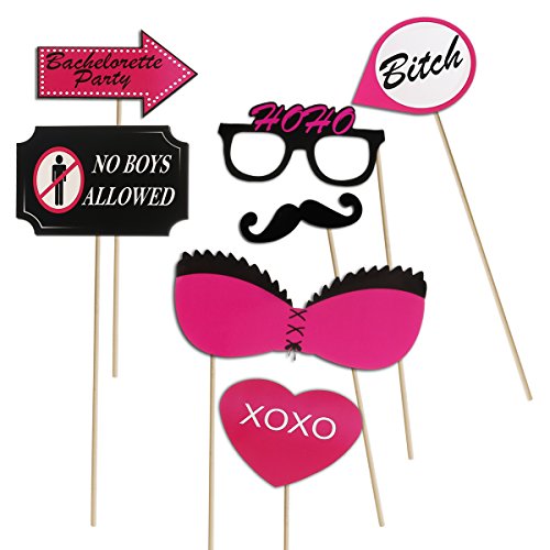TINKSKY Fotorequisiten Junggesellinnenabschied Bachelorette Photo Booth Props 25 Stück - 3