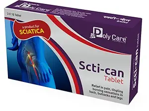 POLY CARE Scti-Can Tablet which may helps in Pain, tingling in the leg and also may helps in numbness | (3x10 tablet)