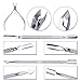 Elite99 3pcs Stainless Steel Remover Cutter Set Manicure Pedicure Care Salon Nail Polish Tools Nail Cuticle Nipper + Dead Skin Pusher (2 pcs)