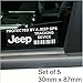 Produktbild 5 x Jeep GPS Gerät Sicherheit Fenstertattoo 87 x 30 mm-Grand Cherokee KJ, XK, Patriot, Wrangler, Renegade, Auto, Van Alarm Tracker