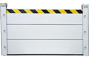 LIANGERMAO Hochwasserschutz, Hochwasserschutz bei türen, Hochwasserschutz für türen, Aluminium Hochwasserschutz barriere, Geeignet für Unterführungen, Fabrik, Garageneinfah (100 * 40CM)