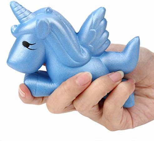 Ba Zha Hei 2018 Newest Slow Rising Squishies Jumbo Kawaii Unicorn Squishy Slow Rising Cartoon Doll Cream Scented Decompression Toys Scented Squishy Charm Slow Rising Simulation Kid Toy Key Cell Phone Pendant Strap Gift Environmentally PU Stress Reliever Toys (Colorful)
