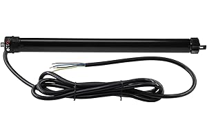 NOBILY Mini moteur électromécanique pour volets roulants P4 13/14-40 avec fins de course mécaniques (force de traction 13Nm/36kg) pour arbre de 40mm (SW40) Moteur pour volets roulants Moteur tubulaire ...