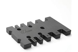 ArtisanShow High Precision Aluminum Dovetail Jig Tenon Caliper Metric and Imperial Scale Card Measuring Carpentry Router Saw Measuring Ruler Table Machine Tool for Woodworking