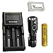 Produktbild NITECORE MH23 1800 Lumen Compact Flashlight w/10A 3100mAh Battery, D2 Charger +FREE Eco-Sensa Battery Case