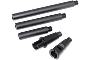 AIRSOFT WEBSITE Airsoft M4A1 4 Segments Outer Barrel Baril extérieur for pour M4 M16 Series AEG(18.125") GBBR(17.25") Black Noir