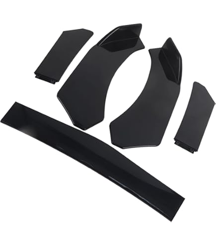 Kit 4 Pièces Lèvre De Pare-chocs Avant – ABS Noir Brillant – Universel Pour La Plupart Des Voitures – Style Sport Et Protection