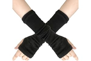 JKJF 1 Paar fingerlose Handschuhe für Damen, Gothic, Hip-Hop, Punk, Handschuhe, für Damen, Mädchen, Kostüm, Party, Nachtclub