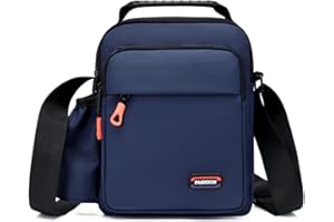 ZAICCI Borsello Uomo Tracolla con Portabottiglia - Borsello a Spalla Impermeabile, Borsa a Mano Sacchetto Uomo Porta Cellulare