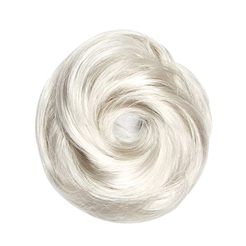 I&K® Hair Piece Stylemaker Elegant Updo Scrunchie Scrunchy Bun Natural Colours (Snow White R60)