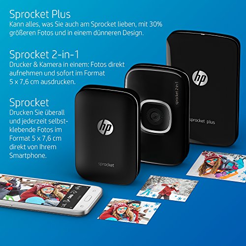 HP Sprocket Mobiler Fotodrucker (Drucken ohne Tinte, Bluetooth, 5 x 7,6 cm Ausdrucke) schwarz / silber reviews HP Sprocket Mobiler Fotodrucker (Drucken ohne Tinte, Bluetooth, 5 x 7,6 cm Ausdrucke) schwarz / silber