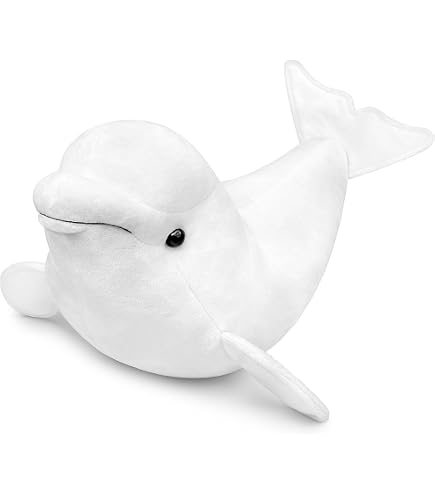 Wild Republic Cuddlekins Mini Balena Beluga 20 Cm – Peluche Ecologico Con Imbottitura Da Bottiglie Riciclate, Morbido E Realistico