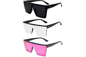 ZARCHE Oversized Square Sunglasses Large Lens Shades Fashion Sun Glasses Women Men