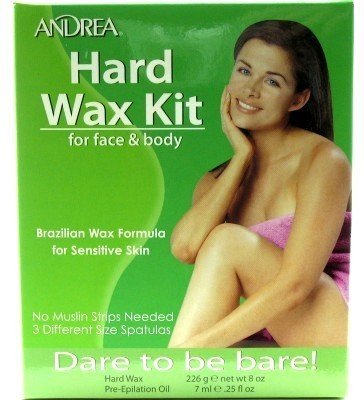 Andrea Hard Wax Kit for Face & Body