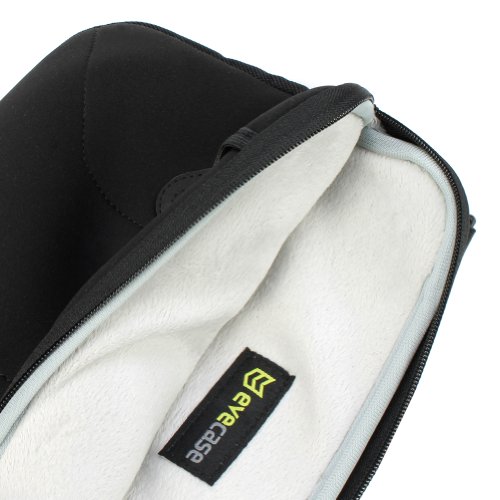 Evecase Neoprene Schutzhülle mit Griff und Tragegurt – für 9,7 Zoll Tablets / Samsung Galaxy Tab S2, Tab A – Schwarz - 4