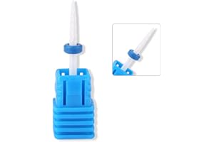 BIZZICO Ceramiczna wiertarka do paznokci Premium, wiertło do paznokci Wiertło z gładkimi końcówkami Profesjonalne frezy do paznokci do paznokci akrylowych, żel do bezpiecznego usuwania skórek (# 1)