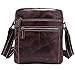 Produktbild BAAFG Herren Leder Cross Body Schultertasche Messenger Bag Für Tablet,Brown-OneSize