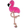Beco Recycled Soft Dog Toy, Fernando the Flamingo - Medium,Pink