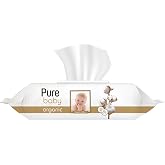 Pure Baby Organik Pamuklu Islak Havlu 12&times;90 (1080 Yaprak)