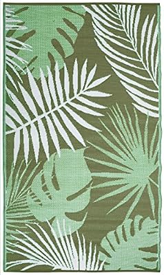 Esschert Design Tapis de Jardin en polypropylène Feuilles Jungle