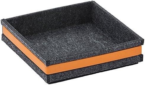 Cubics Taormina Cubi Soft Synthetic Felt Charcoal with Orange Silicone Band 543902