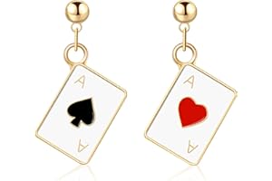 Ozmw rote Herzen Pik Ohrringe - Einzigartiges Design mit Charme und Eleganz für jeden Anlass