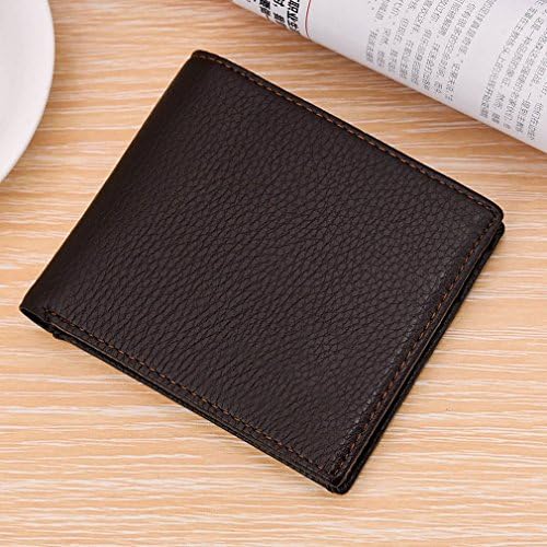 Q package Fashion Men'S Hand Bag Small Square Bag Leisure Short Paragraph Holding Bag Business Multi-Card Wallet,Brown