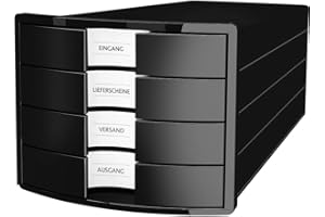 HAN IMPULS Boîte de rangement à 4 tiroirs ouverts