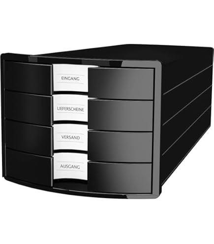 Ladenblok Leitz Wow Cube A4 Maxi 4 Laden Zwart | Kantoorartikel