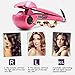 Hann® Hair Curler,LCD Pro Salon Automatic Hair Curling Curler Ceramic Roller Wave Machine Styler (UK Plug) (LED Pro Automatic-curler, Pink)