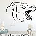 Produktbild WSYYW Kreative Wolf Muster Aggressive Tier Wandaufkleber Jungenzimmer Schlafzimmer Zubehör Wandtattoo Interessante Vinyl Wandbild Wandaufkleber Familie Garten Grün M 30 cm X 20 cm