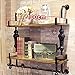Produktbild Bücherregal Vintage Massivholz Bekleidungsgeschäft Doppel-Display Regal Bücherregal Wand Nostalgie Regal Küche Badezimmer Ablage Regal Handtuchhalter Wand-Einheiten Bücherregale (Größe: 100cm)