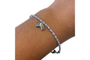 Beadlet Man City Women WSL Beaded Bracelet With Tag & Heart Charm For Women Girls Female Football Fan