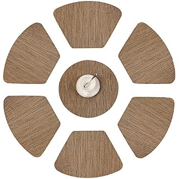 6x Runde Tischsets – 39,1 Cm, Rutschfest, Waschbar, Herbst-Design