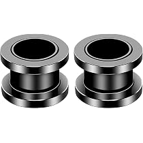 Ohrstecker, 7 Mm, Edelstahl, Dehnstab Und Tunnel, Mit O-Ring