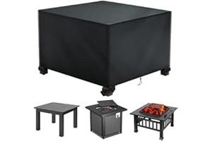 AIPWERER Funda Para Muebles de JardíN,600D Oxford Funda Protectora Para Conjuntos Muebles,Anti Viento Anti Uv Para Mesas Sillas Sofás Exterior Funda Protectoras,Funda Mesa Jardin Cuadrada (125x125x75cm 600D)