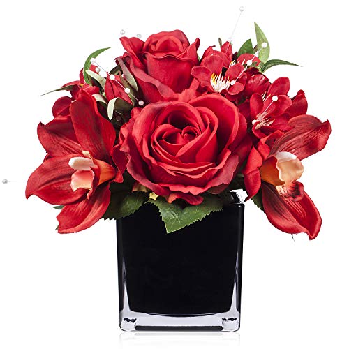 LCCL Vaso di Fiori di Seta Artificiale Decorazione Domestica