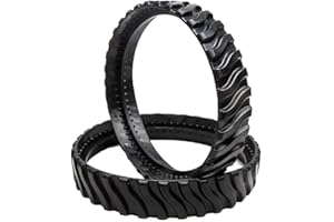 LAMALA Compatible con Zodiac Mx8 Mx6 limpiador de piscina pista de ruedas piezas de aspiradora de piscina limpiadores de piscina de goma reemplazo de pista de neumáticos de goma 2X conexión rápida piezas de